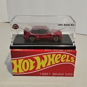 Hot Wheels RLC 1991 BMW M3 Red Line Club Exclusive Spectraflame Red